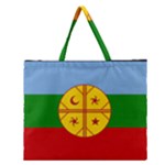 Flag Of The Mapuches Zipper Large Tote Bag