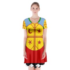 Flag Of The Mapuches Short Sleeve V