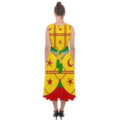 Midi Tie-Back Chiffon Dress 