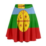 Flag Of The Mapuches High Waist Skirt