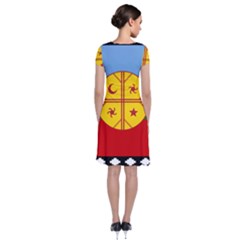 Short Sleeve Front Wrap Dress 