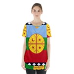 Flag Of The Mapuches Skirt Hem Sports Top