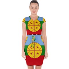 Capsleeve Drawstring Dress  