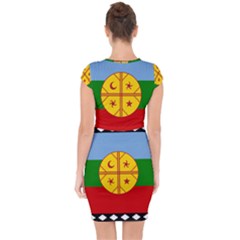 Capsleeve Drawstring Dress  