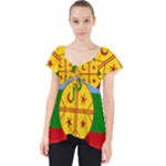 Flag Of The Mapuches Lace Front Dolly Top