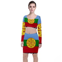 Long Sleeve Crop Top & Bodycon Skirt Set 