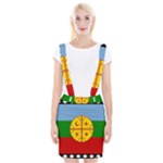 Flag Of The Mapuches Braces Suspender Skirt