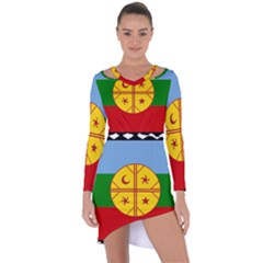 Asymmetric Cut-Out Shift Dress 