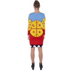 Asymmetric Cut-Out Shift Dress 