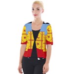Flag Of The Mapuches Cropped Button Cardigan