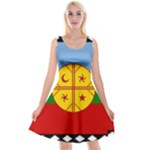 Flag Of The Mapuches Reversible Velvet Sleeveless Dress