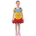 Kids  Short Sleeve Velvet Dress 