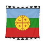 Flag Of The Mapuches Square Tapestry (Small)
