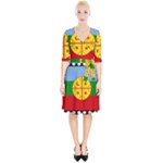 Flag Of The Mapuches Wrap Up Cocktail Dress