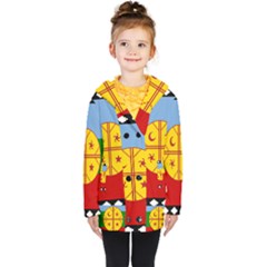 Kids  Double Breasted Button Coat 