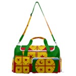 Flag Of The Mapuches Sports Gym Duffle Bag with Shoe Compartment