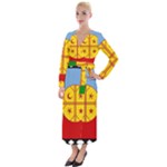 Flag Of The Mapuches Velvet Maxi Wrap Dress