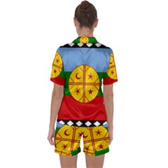 Satin Short Sleeve Pajamas Set 