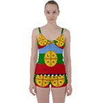 Flag Of The Mapuches Tie Front Two Piece Tankini