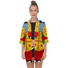 Open Front Chiffon Kimono 