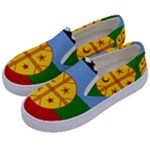 Flag Of The Mapuches Kids  Canvas Slip Ons