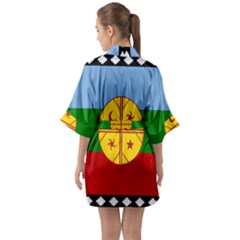 Half Sleeve Satin Kimono  