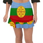 Flag Of The Mapuches Fishtail Mini Chiffon Skirt