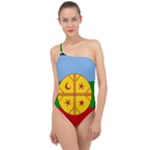 Flag Of The Mapuches Classic One Shoulder Swimsuit