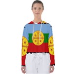Flag Of The Mapuches Women s Slouchy Sweat
