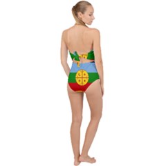 Scallop Top Cut Out Swimsuit 