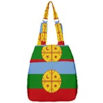 Flag Of The Mapuches Center Zip Backpack