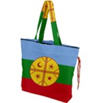 Flag Of The Mapuches Drawstring Tote Bag