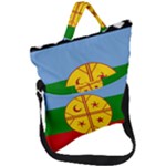 Flag Of The Mapuches Fold Over Handle Tote Bag