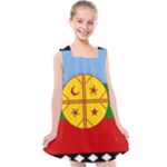 Flag Of The Mapuches Kids  Cross Back Dress