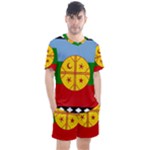 Flag Of The Mapuches Men s Mesh T-Shirt and Shorts Set