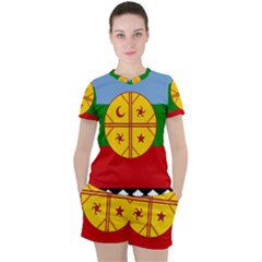 Women s Mesh T-Shirt and Shorts Set 