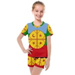 Flag Of The Mapuches Kids  Mesh T-Shirt and Shorts Set