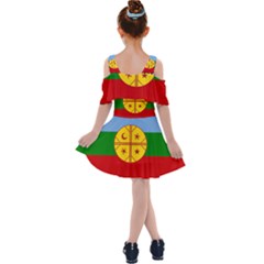 Kids  Shoulder Cutout Chiffon Dress 