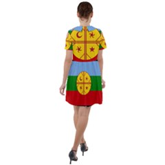 Short Sleeve Shoulder Cut Out Dress  