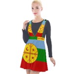 Flag Of The Mapuches Plunge Pinafore Velour Dress