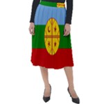 Flag Of The Mapuches Classic Velour Midi Skirt 