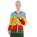 Flag Of The Mapuches Casual Zip Up Jacket