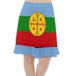 Flag Of The Mapuches Fishtail Chiffon Skirt