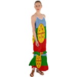 Flag Of The Mapuches Cami Maxi Ruffle Chiffon Dress