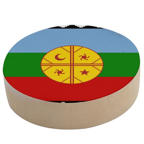 Flag Of The Mapuches Wooden Bottle Opener (Round) from ArtsNow.com