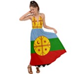 Flag Of The Mapuches Backless Maxi Beach Dress