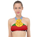 Flag Of The Mapuches High Neck Bikini Top