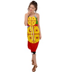 Waist Tie Cover Up Chiffon Dress 