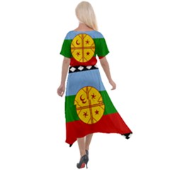 Cross Front Sharkbite Hem Maxi Dress 