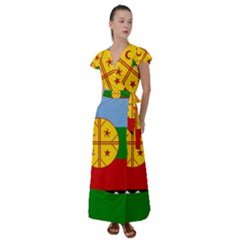 Flutter Sleeve Maxi Dress 